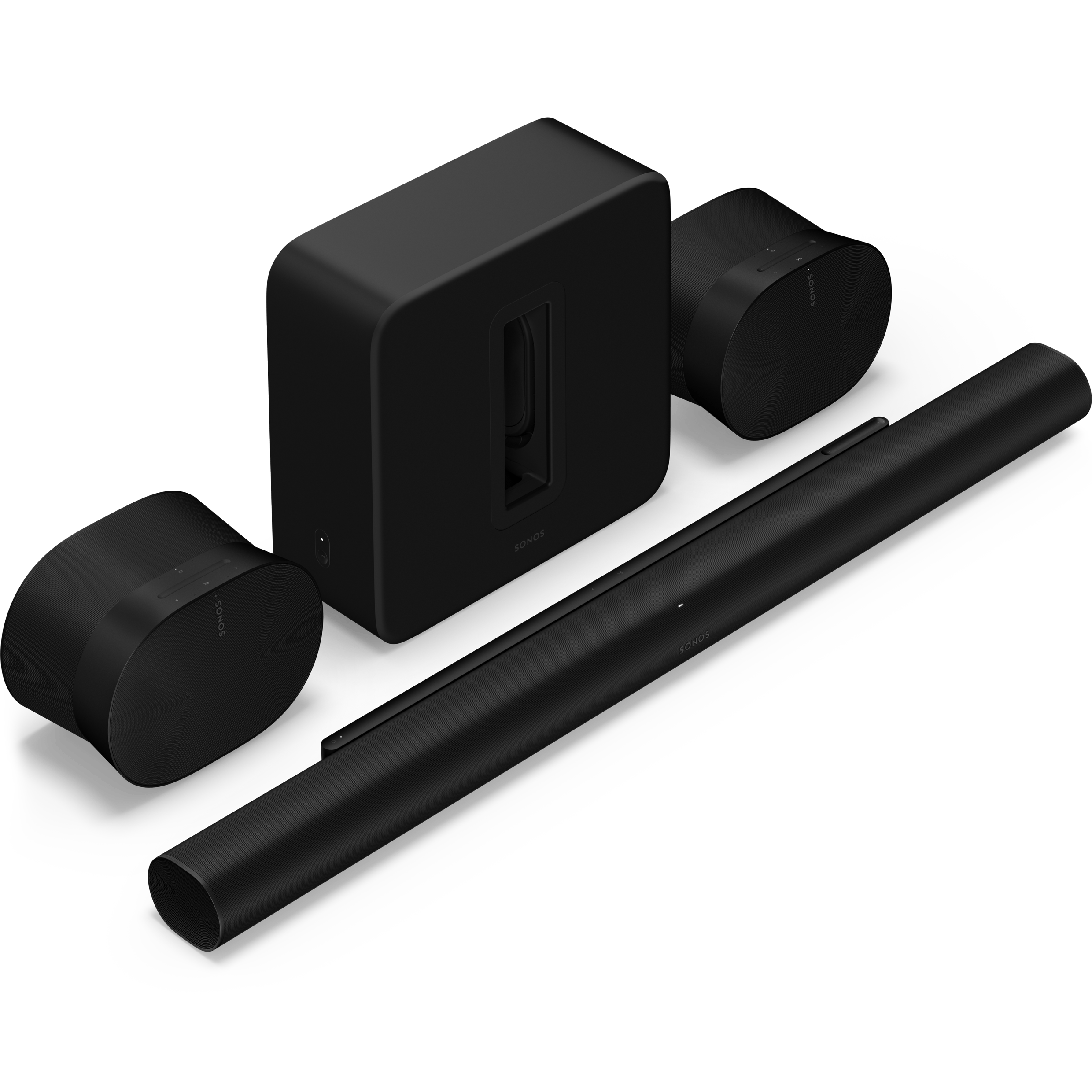 Kit Immersivo Ultimate Sonos com Arc Ultra, Sub 4 e Era 300 (Par) - Preto